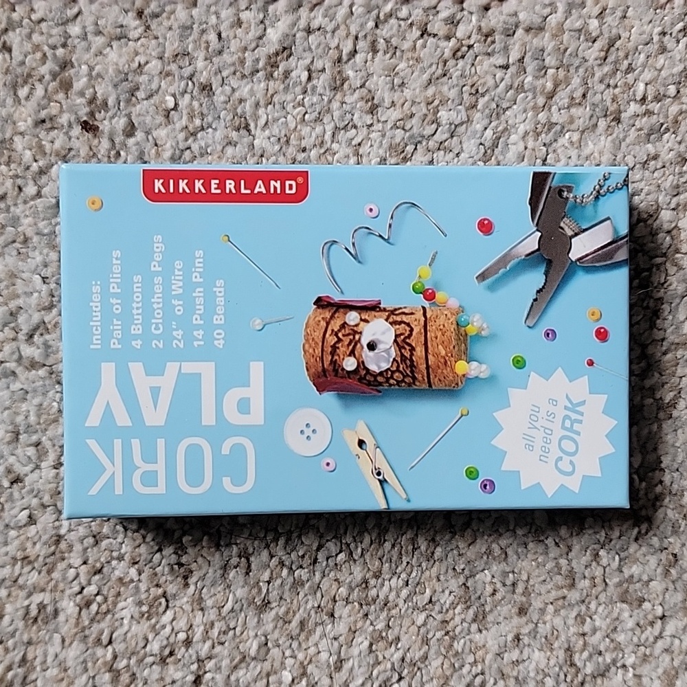 NWT Kikkerland cork play gift set